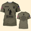 Personalized Name USA Red Dawn Wolverines Shirt In The Early Days Of World War III