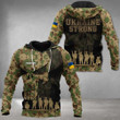 Personalized Name Stand With Ukraine Camo Hoodie Ukraine Strong Merch