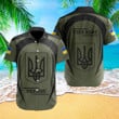 Personalized Ukraine Hawaii Shirt Trident Ukraine Ukrainian Button Up Shirt