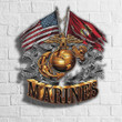 Marine Corps Metal Sign American USMC Flag Hanging Sign Decor Marine Retirement Gift Ideas
