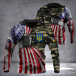 USA Stands With Ukraine Hoodie American Camo Flag Merch Gift