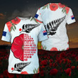 New Zealand Veterans Poppy Shirt Remembrance Day I Wear A Little Poppy As Red As Red