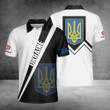 DAAR Foundation Premium Polo Shirt White-Black Ukraine Clothing Men