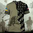 Personalized USA Stands With Ukraine Shirt Slava Ukraini Camo Flag Clothing