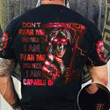 Thin Red Line Skull Don't Fear Me For Who I Am Fear Me For What Shirt Gifts For Fireman