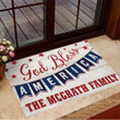 Personalized 4Th Of July Doormat God Bless America 4Th Of July Home Decor Front Door Mat