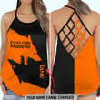 Personalized Wolf Every Child Matters Cross Tank Top Orange Shirt Day Indigenous Women Clothing