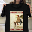 Hilda Chubby Fishing With Dachshund And She Lived Happily Ever After Shirt Gift For Women Lady