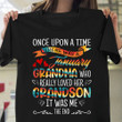 January Grandma Who Really Loved Her Grandson Shirt January Birthday Grandma T-Shirt Gift