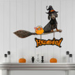 Dachshund Witch Halloween Metal Sign Dog Owner Halloween Wall Decor Ideas