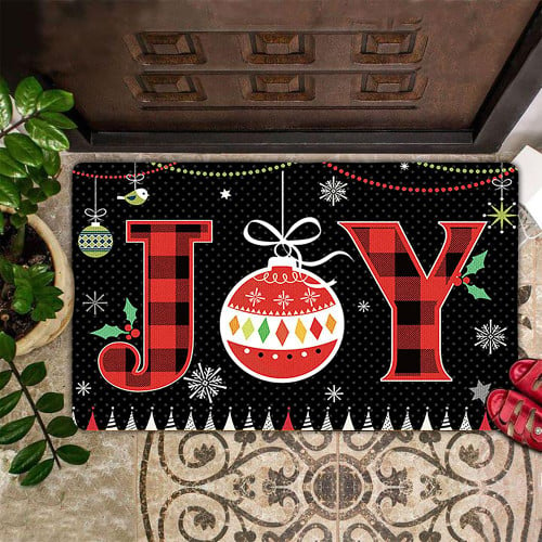 Joy Doormat Christmas Vacation Doormat Merry Christmas Decorations