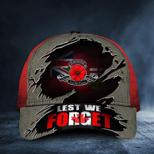 Manitoba Lest We Forget Poppy Canada Hat Honor Manitoba Veterans Remembrance Day S
