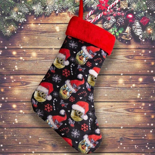 Turtle Santa Christmas Stockings Candy Gift Bag Christmas Hanging Decor Turtle Lovers Gifts