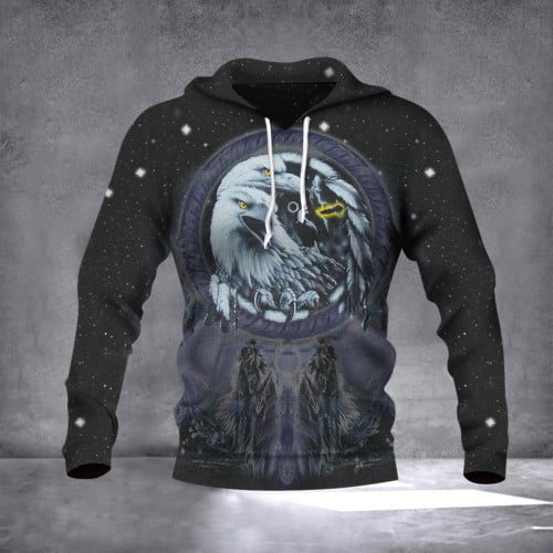 Native Eagle Hoodie Tribal Animal Indigenous Apparel Native American Themed Gifts