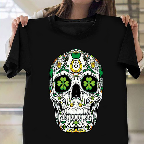Skull Design Shirt St Patrick's Day Party Ideas T-Shirt For Men Women Best Gifts 2022