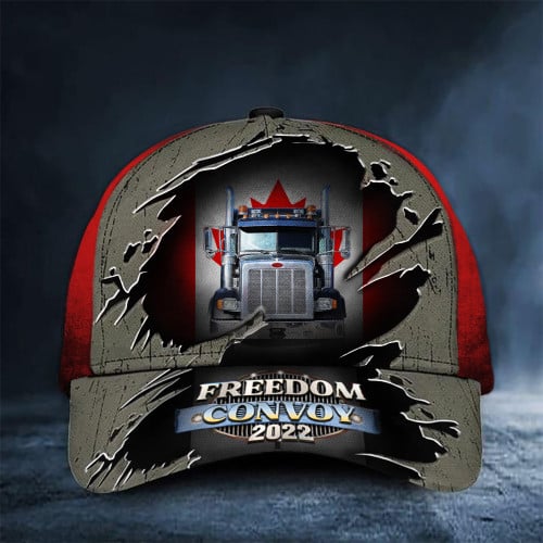 Freedom Convoy 2022 Truck Canada Flag Hat Driver Support Mens Hat Truck Drivers Gifts