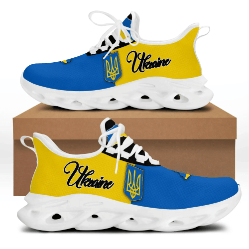 Ukrain Flag Sneakers Proud Of Ulraine Support Merch Running Shoes