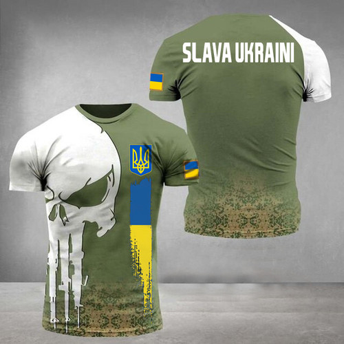 Slava Ukraini Ukraine T-Shirt Support Ukrainian Flag Stand With Ukraine Shirt For Men