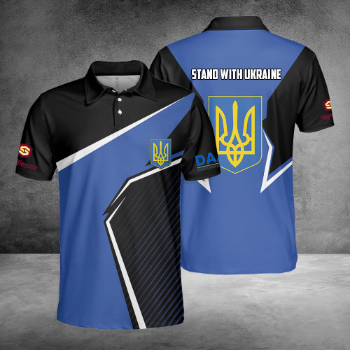 DAAR Foundation Premium Polo Shirt Stand With Ukraine Ukrainian Clothing Gift