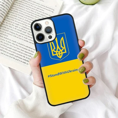 Ukraine Phone Case Stand With Ukraine Ukrainian Flag Merch