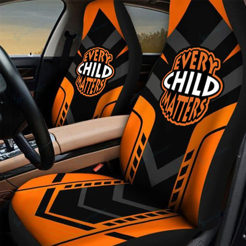 Every Child Matters Car Seat Covers Support Honoring Orange Day Canada Merch