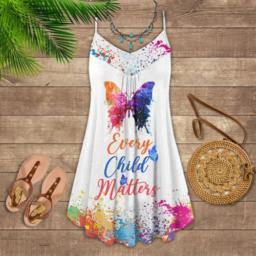 Butterfly Every Child Matters Summer Dress Beach Dresses For Womens Ladies