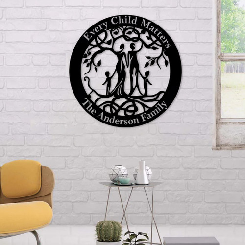 Personalized Every Child Matters Metal Signs September 30 Orange Day Movement Wall Art
