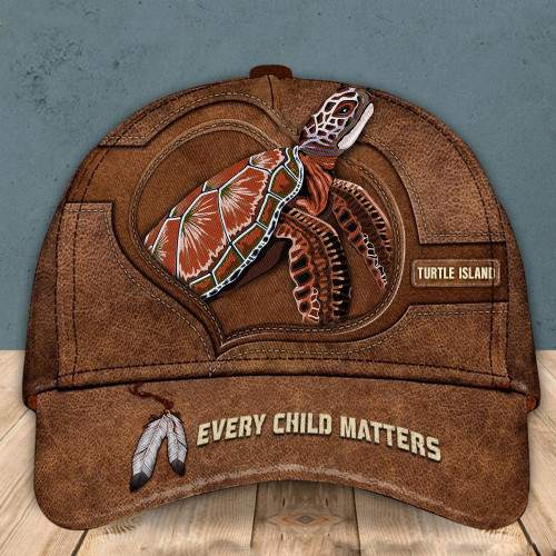 Turtle Island Every Child Matters Hat Sept 30th Orange Day Canada Merchandise