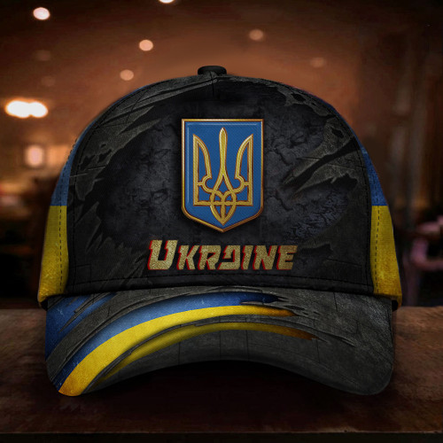 Ukraine Hat Ukraine Trident Symbol Ukrainian Flag Merch