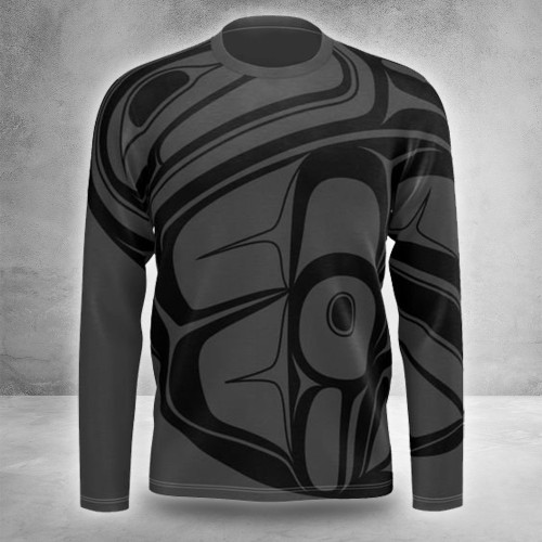 Haida Style Long Sleeve Shirt Pacific Northwest Art Clothing