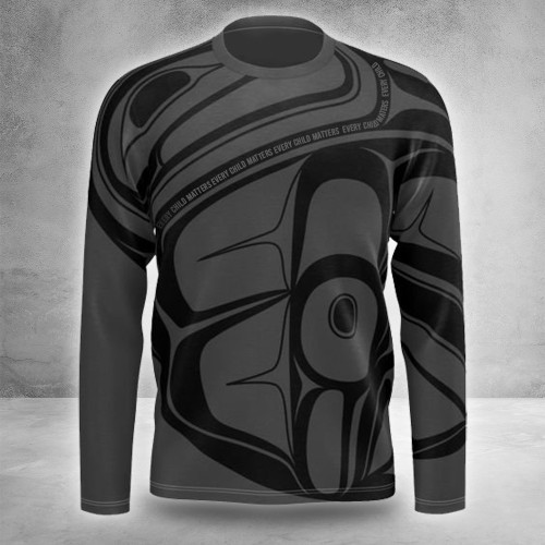 Every Child Matters Long Sleeve Shirt First Nations Art Printed Clothing