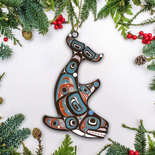 Killer Whales Pacific Northwest Ornament Haida Art Christmas Tree Decorating Ideas