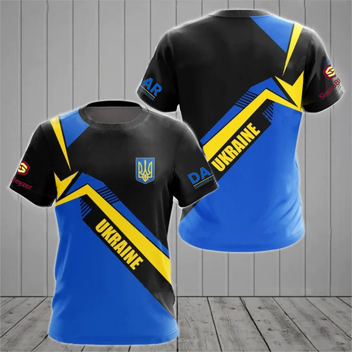 DAAR Foundation Shirt Ukraine Black-Blue Clothing