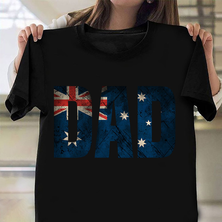 Australia Flag Dad Shirt Father Day 2022 Australian T-Shirt Gifts For Grandpa