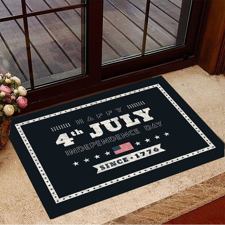 4Th Of July Doormat American Flag Happy Independence Day Since 1776 Decoration Ideas