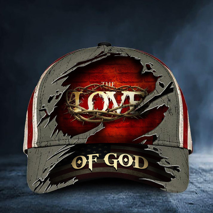 The Love Of The God American Flag Hat