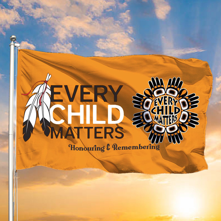 Every Child Matters Flag Honouring And Remembering Every Child Matters Merch Indoor Outdoor