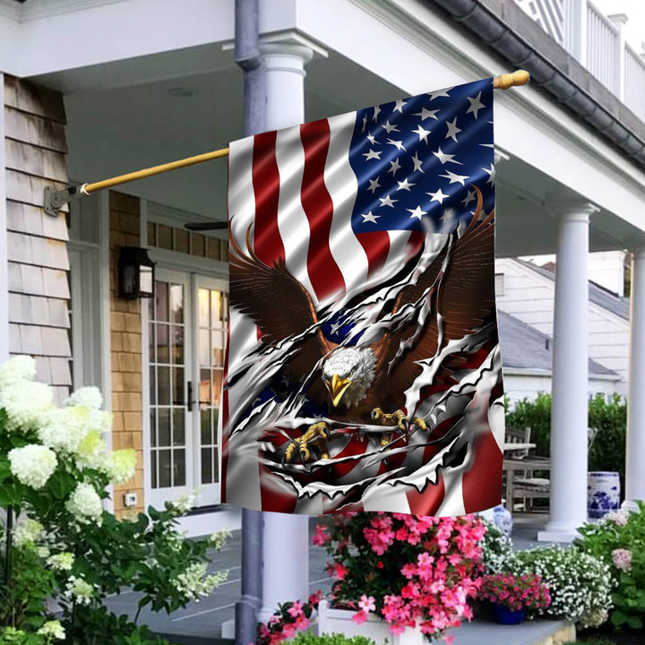 Eagle American Flag Fourth Of July Patriotic Merch Outdoor Indoor Decor Ideas