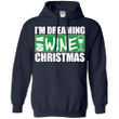 Im Dreaming Of A Wine Christmas G185 Gildan Pullover Hoodie 8 oz
