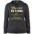 52 Years Wedding Anniversary Shirt Perfect Gift For Couple Hooded Swea