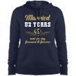 52 Years Wedding Anniversary Shirt Perfect Gift For Couple Hooded Swea