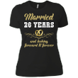 26 Years Wedding Anniversary Shirt Perfect Gift For Couple Ladies Boy
