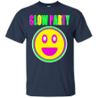 Neon Glow Party Smiley Face Emoji Theme Party T shirt