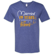 19 Years Wedding Anniversary Shirt For Husband And Wife Mens V-Neck T