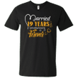 19 Years Wedding Anniversary Shirt For Husband And Wife Mens V-Neck T