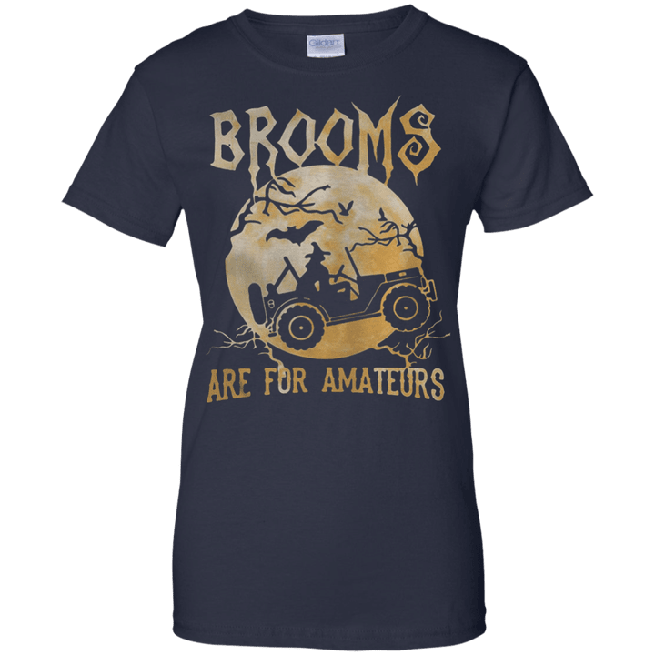 Jeep Halloween Brooms Are For Amateurs Ladies shirt