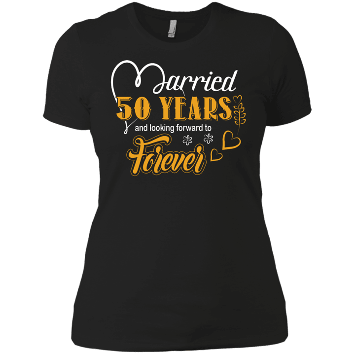 50 Years Wedding Anniversary Shirt For Husband And Wife Ladies Boyfri