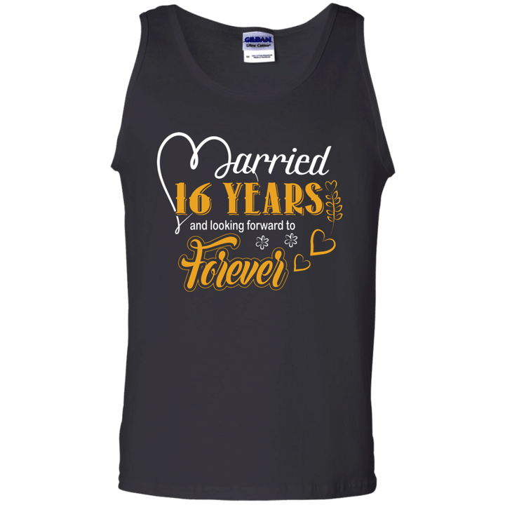 16 Years Wedding Anniversary Shirt For Husband And Wife Tank Top
