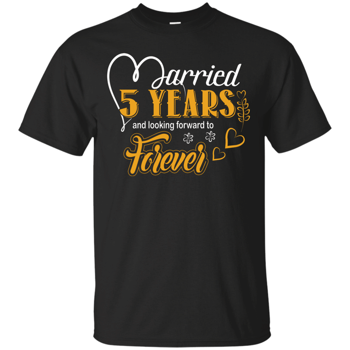 5 Years Wedding Anniversary Shirt For Husband And Wife Ultra Cotton T-