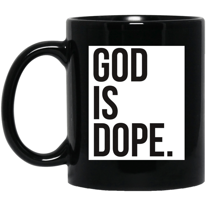 God is dope mug